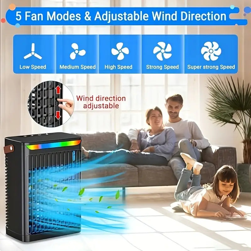 WENMILY AirCool – Rafraîchisseur d’air 5-en-1