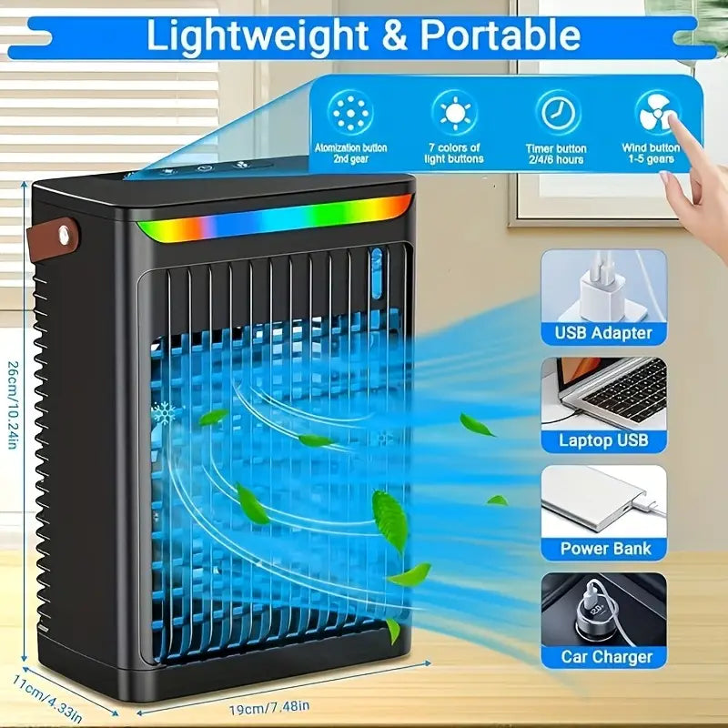 WENMILY AirCool – Rafraîchisseur d’air 5-en-1