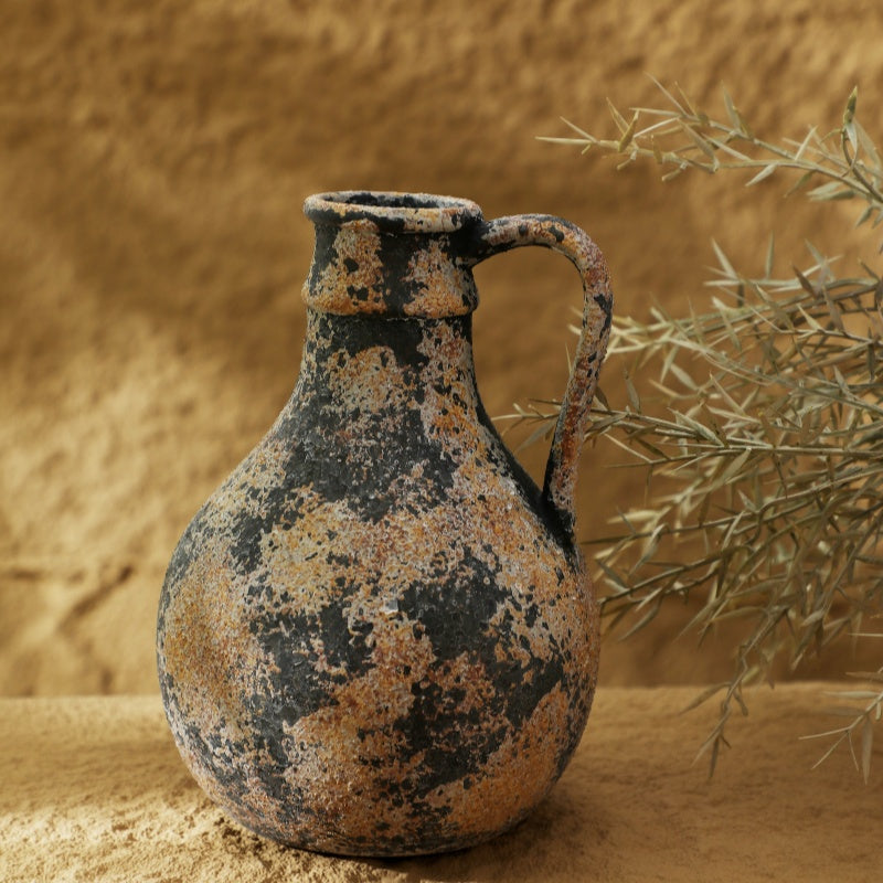 Vase en céramique pour fleurs séchées - Charme vintage et élégance intemporelle