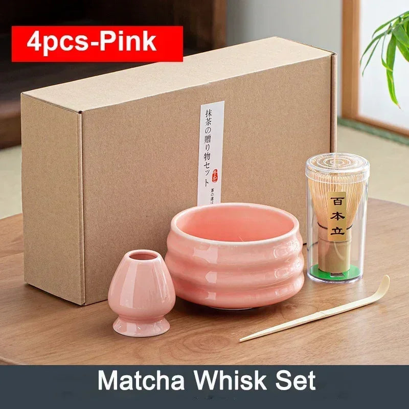 Ensemble de Brosses à Thé en Bambou– L'Art du Matcha Japonais dans un Coffret d'Exception