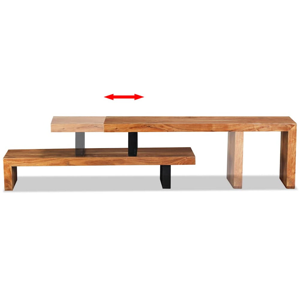 Meuble TV en Bois – Design Ajustable et Élégant