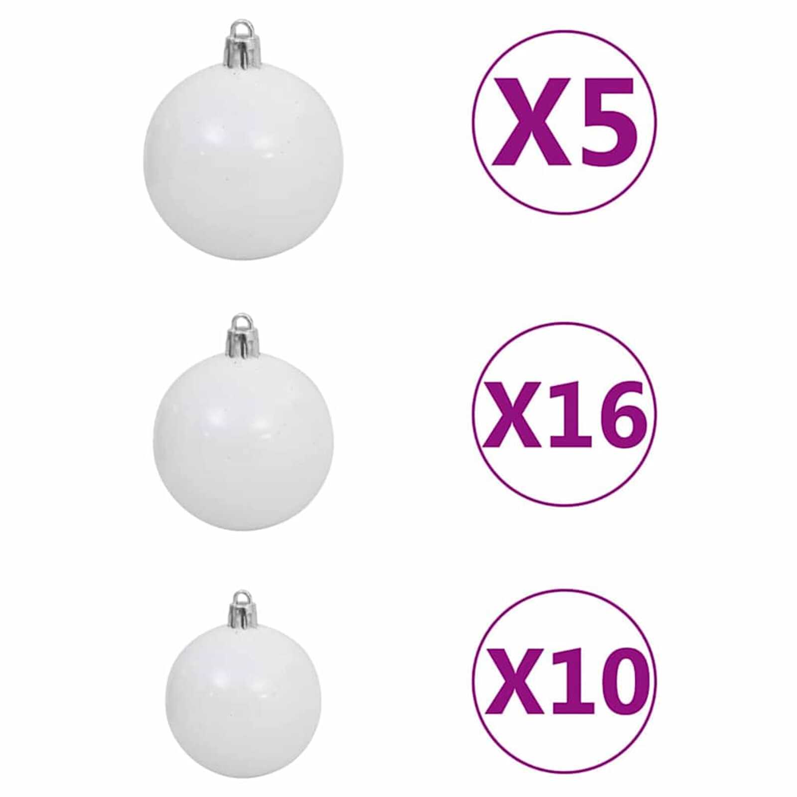 Sapin de Noël Artificiel Mince Flocon de Neige – Design Réaliste