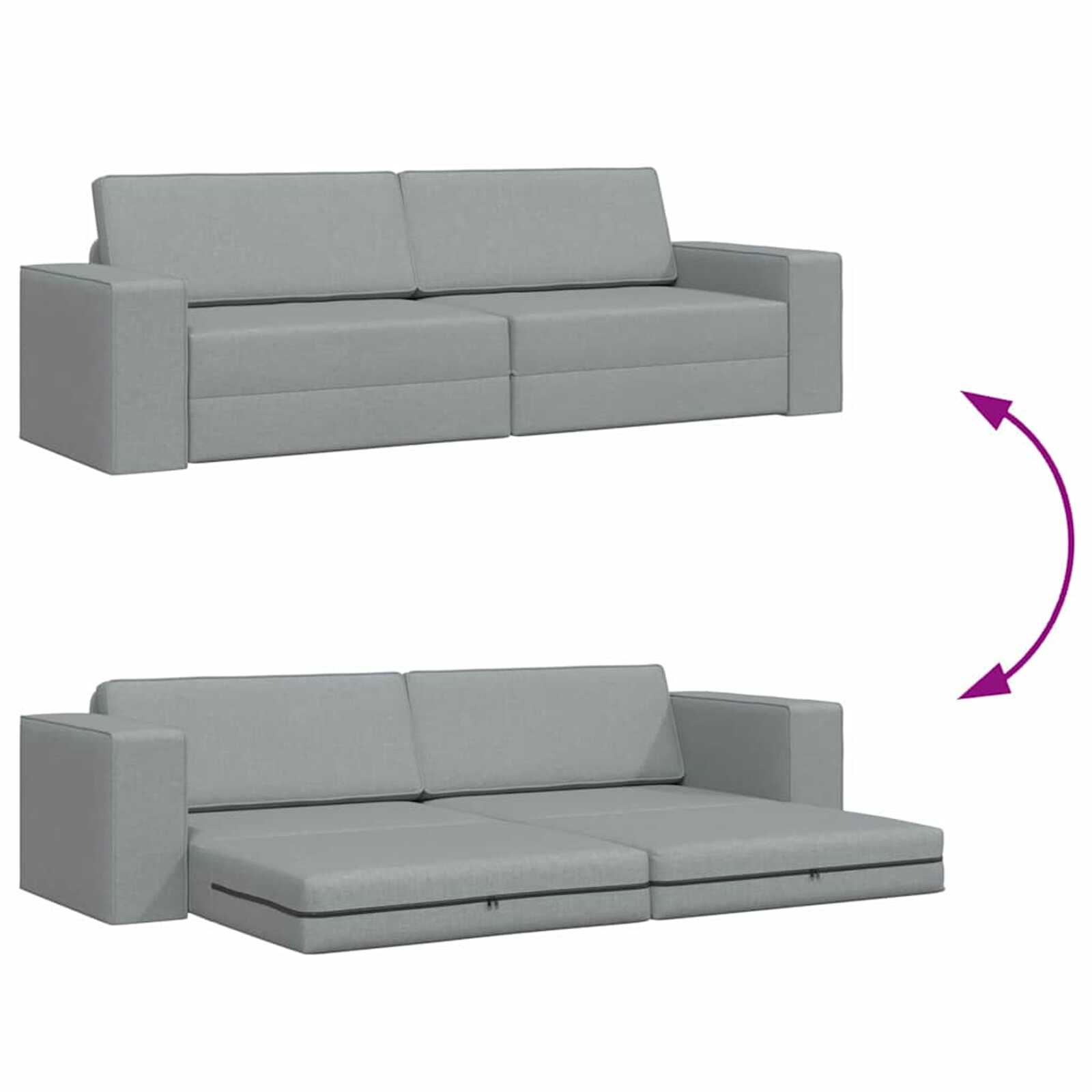 Canapé Lit 2-en-1 – 245 x 150 x 60,5 cm