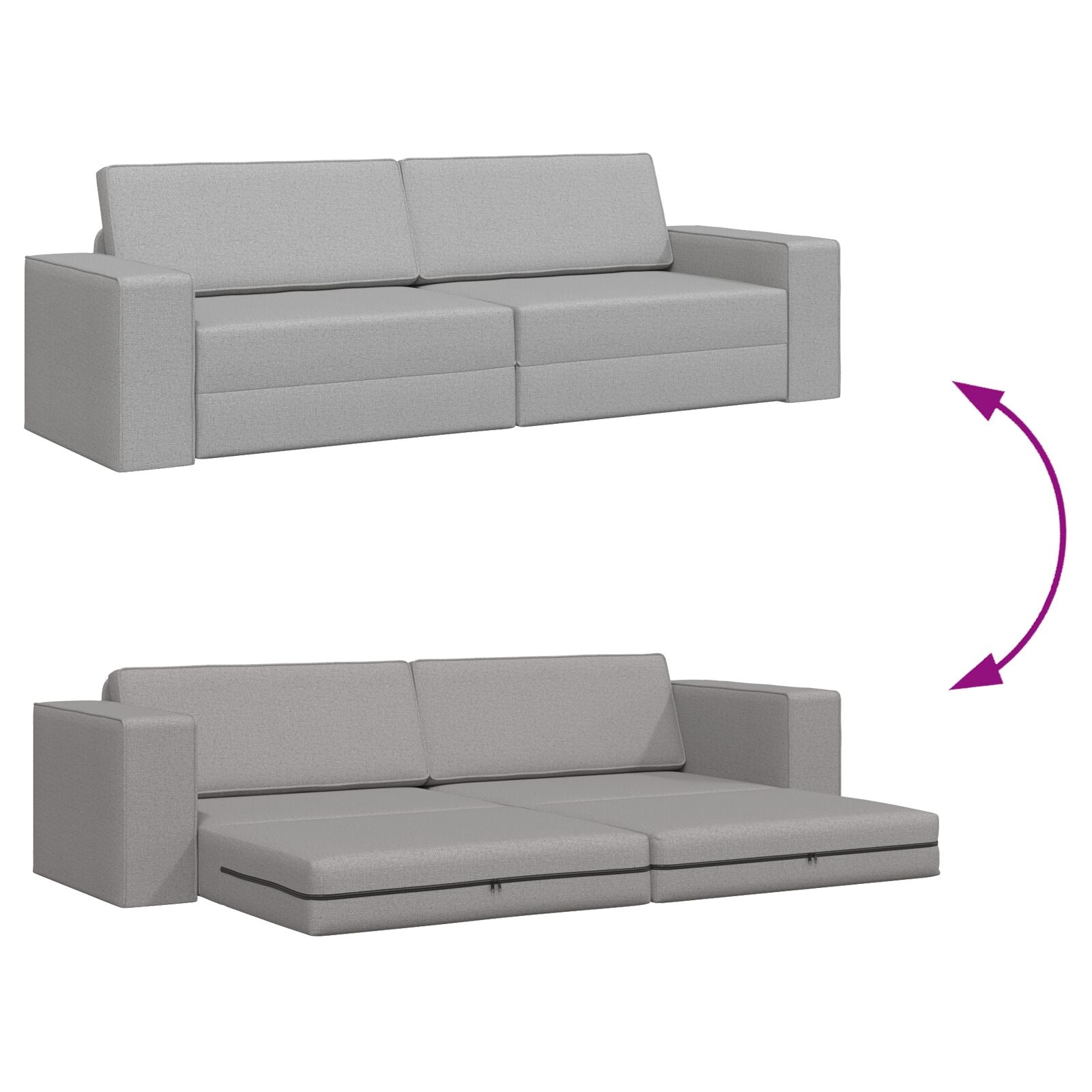 Canapé Lit 2-en-1 – 245 x 150 x 60,5 cm