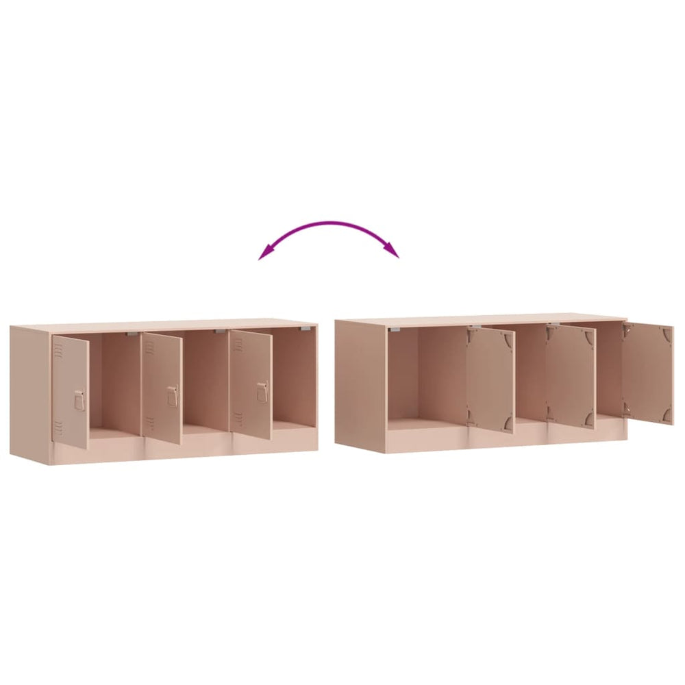 Meuble TV en Acier – 99 × 39 × 44 cm – Design Industriel Élégant