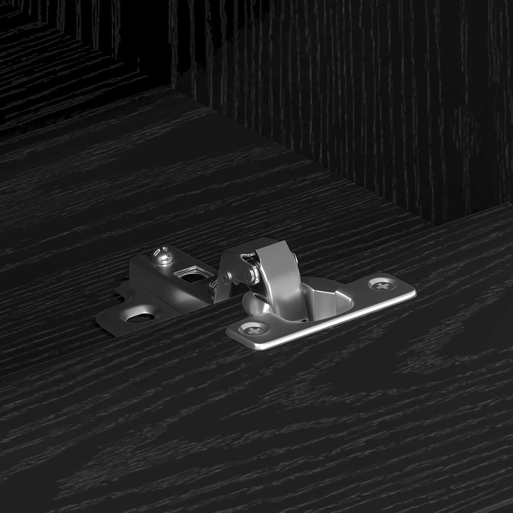 Meuble TV – 150x30x44,5 cm – 6 Compartiments, Pieds en Fer