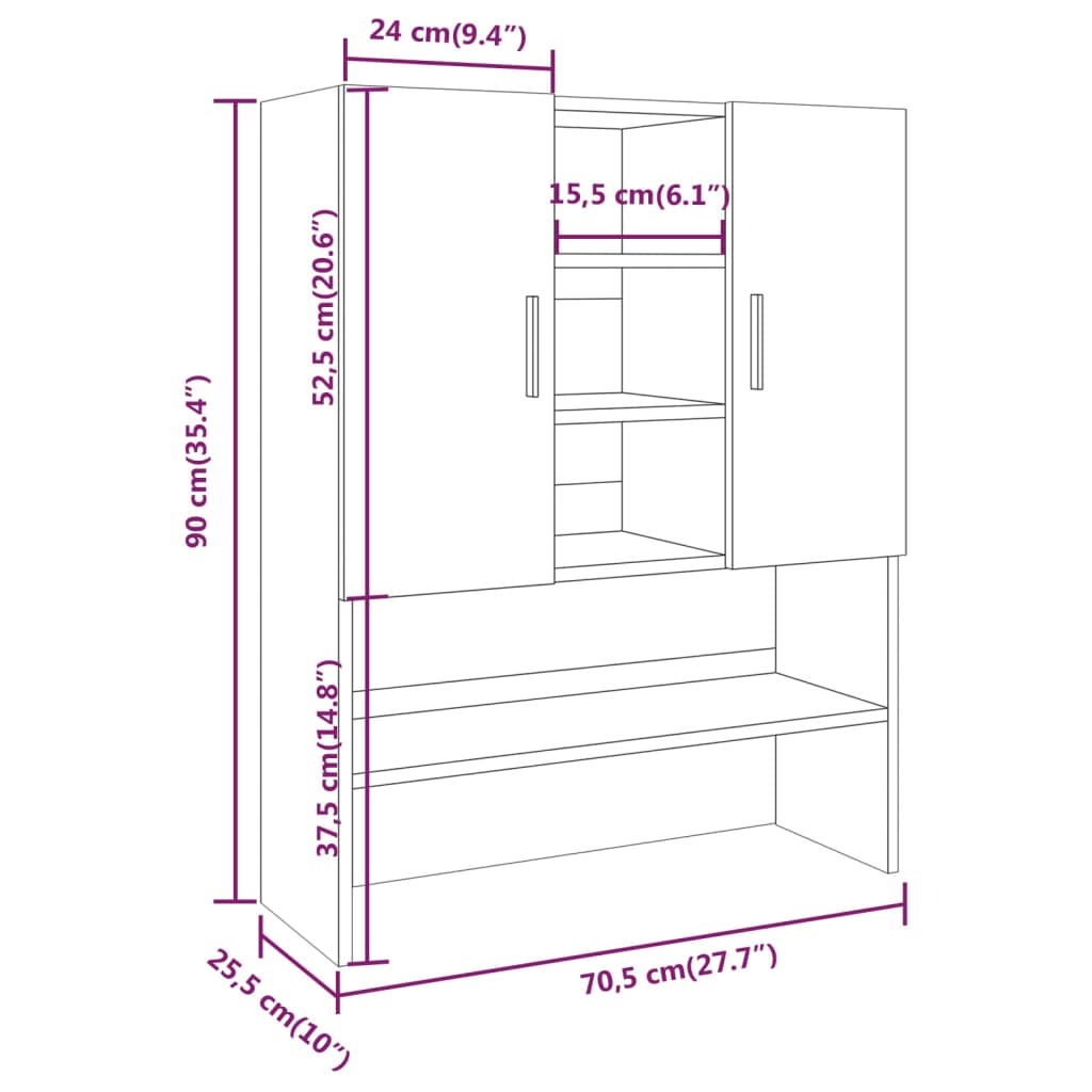 Meuble pour Machine à Laver avec Rangement