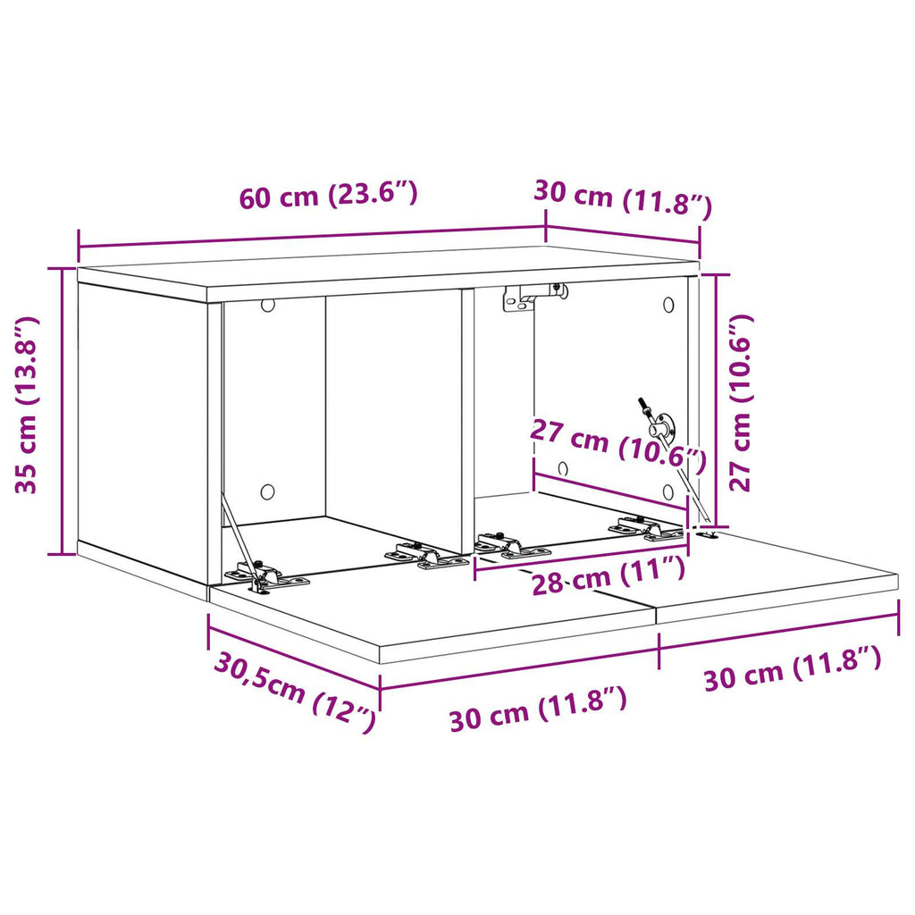 Meuble TV Style Rustique – Finition Vieux Bois