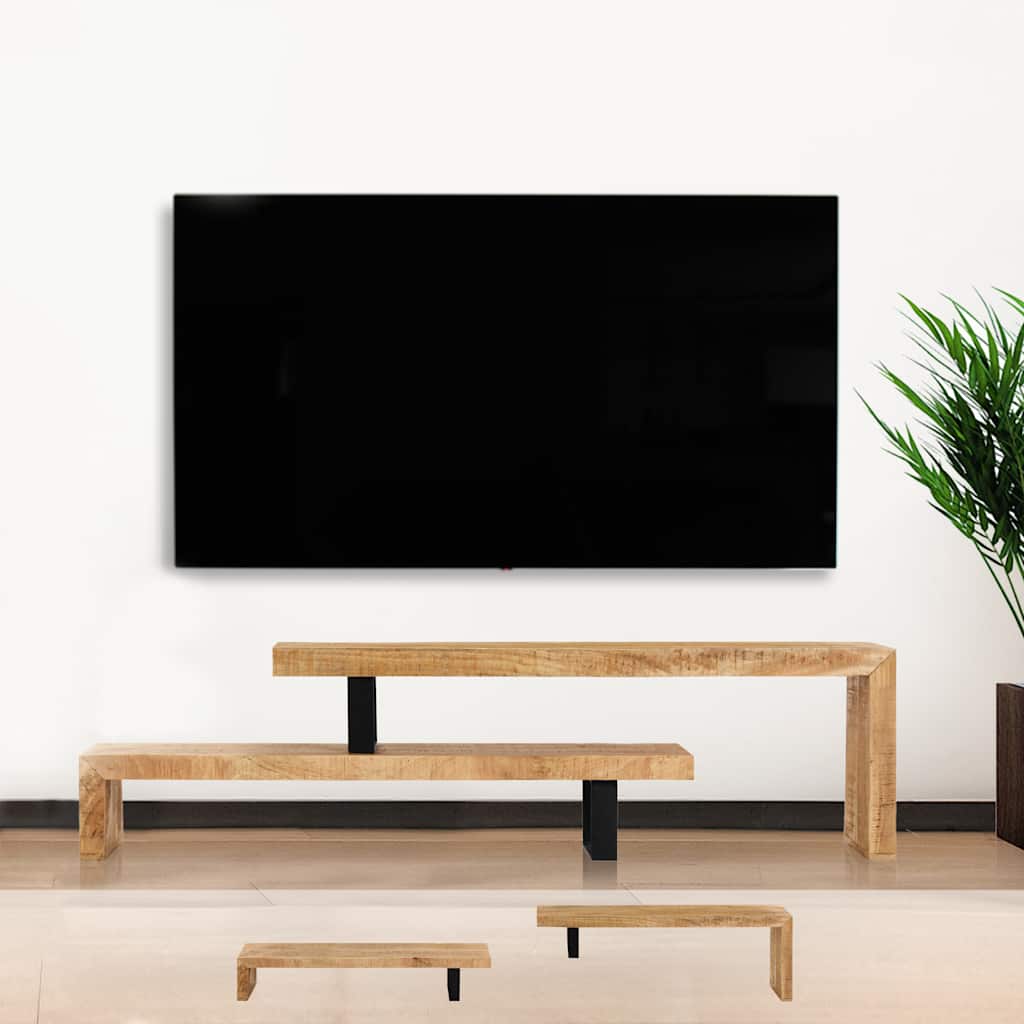 Meuble TV en Bois – Design Ajustable et Élégant