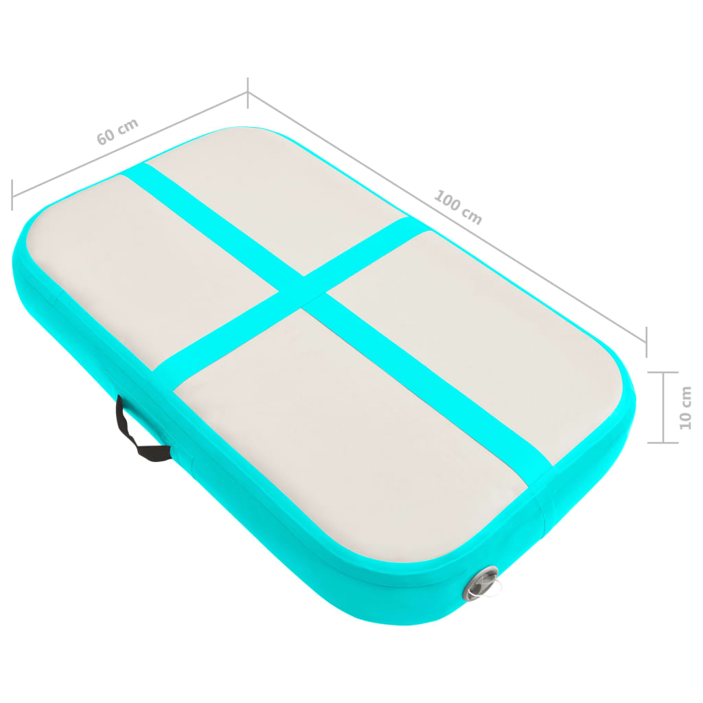 Tapis Gonflable de Gymnastique avec Pompe – PVC Haute Densité