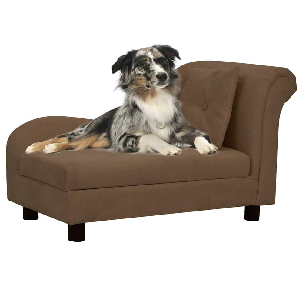 Canapé douillet pour chien avec oreiller