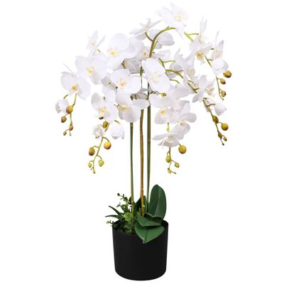 Orchidée Artificielle avec Pot - Rouge
