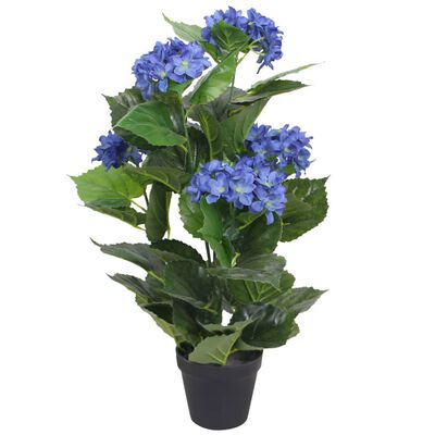 Hortensia Artificiel avec Pot - Rouge (60 cm)