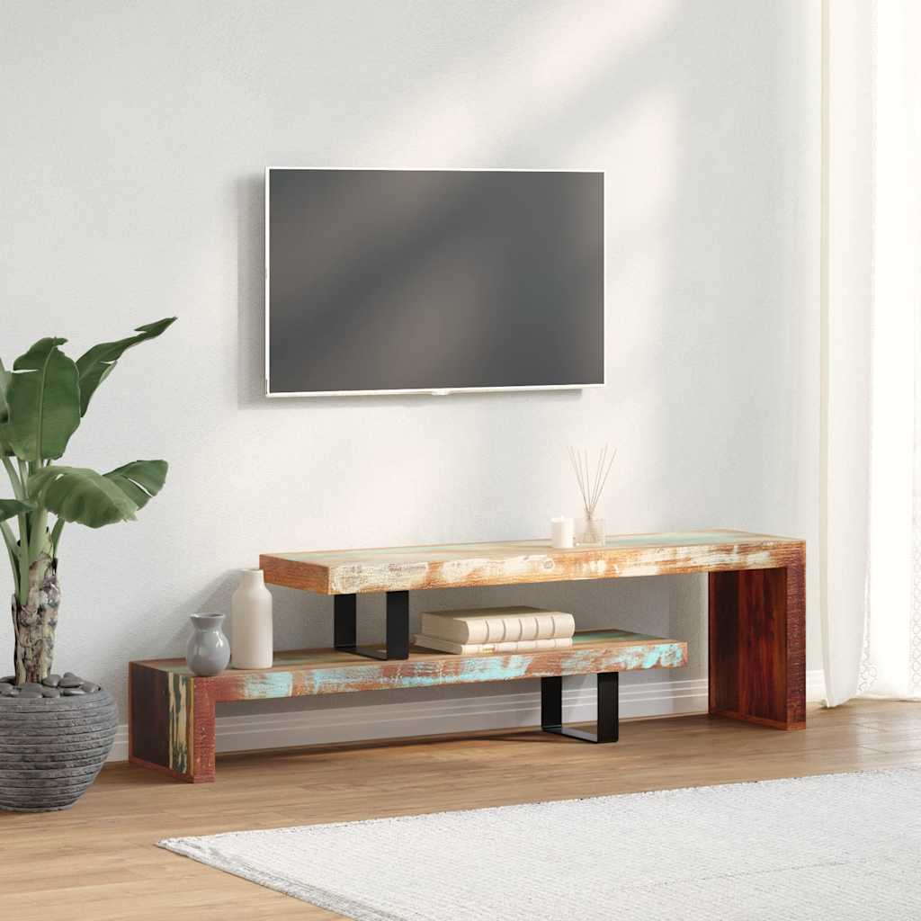 Meuble TV en Bois – Design Ajustable et Élégant