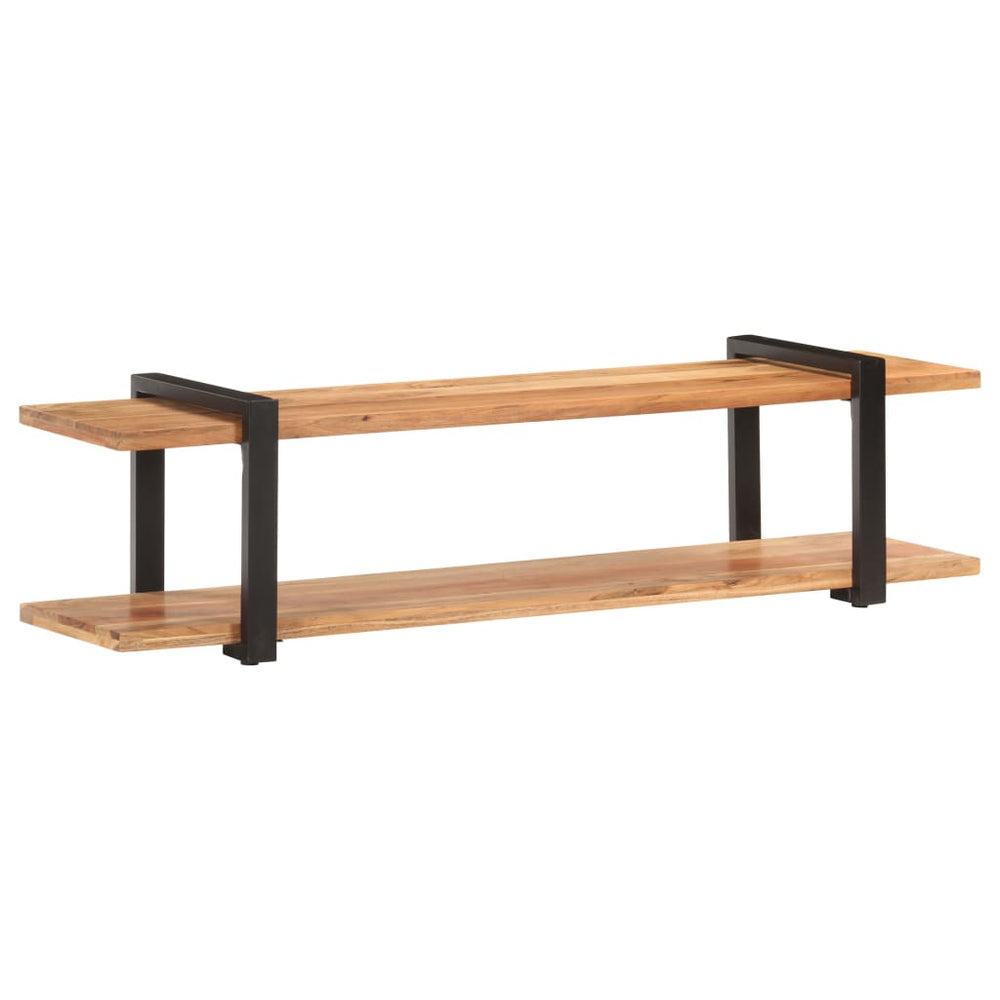 Meuble TV Industriel en Bois Massif de Manguier – 160 × 40 × 40 cm