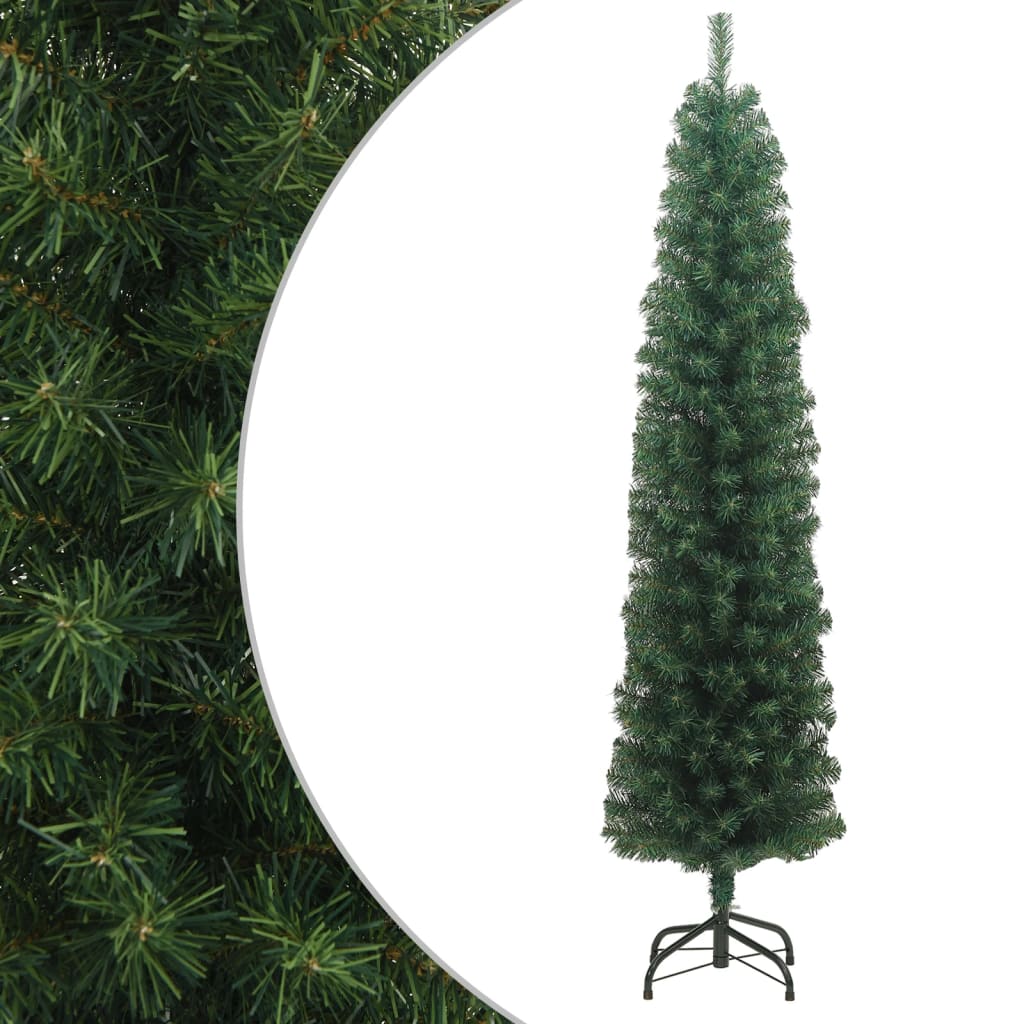 Sapin de Noël Artificiel Mince Flocon de Neige – Design Réaliste