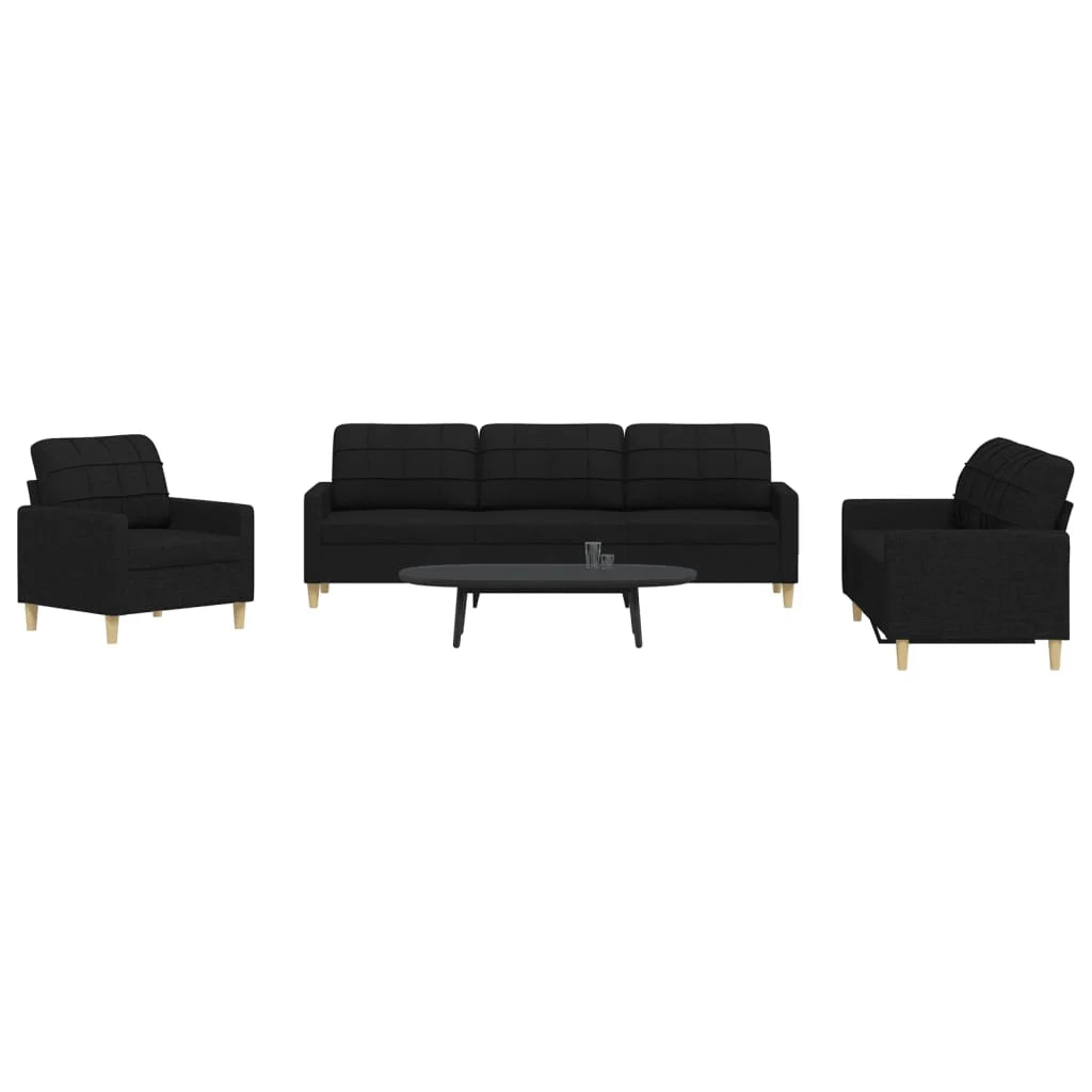 Ensemble de Canapés 3 Pièces en Tissu – Élégance et Confort Haut de Gamme