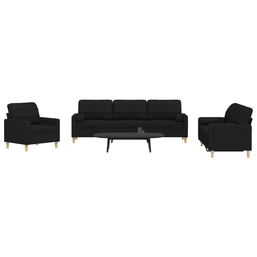 Ensemble de Canapés 3 Pièces en Tissu – Élégance et Confort Haut de Gamme