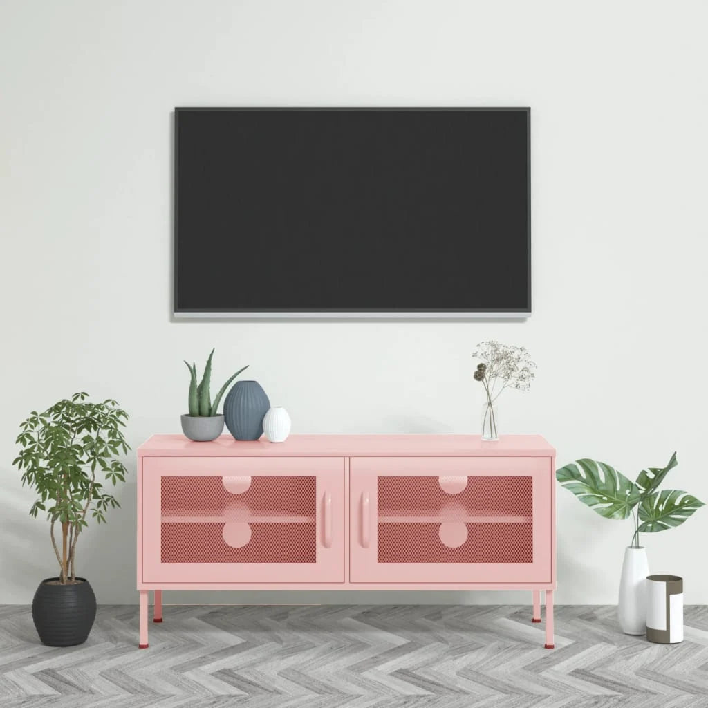 Meuble TV en Acier 105x35x50 cm – Design Industriel et Fonctionnel