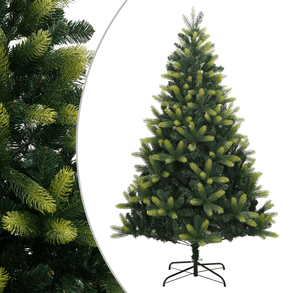 Sapin de Noël Artificiel à Charnières avec Support – Réaliste & Réutilisable