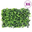 Green Wall Artificial Leaf Fence - Set of 6 Panels - Green 40x60 cm 