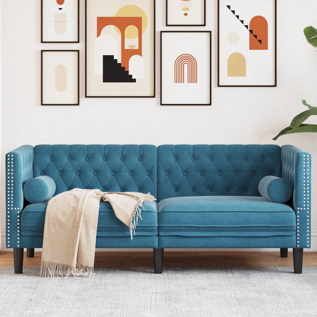 Canapé Chesterfield avec Traversins – Disponible en 1, 2 ou 3 Places