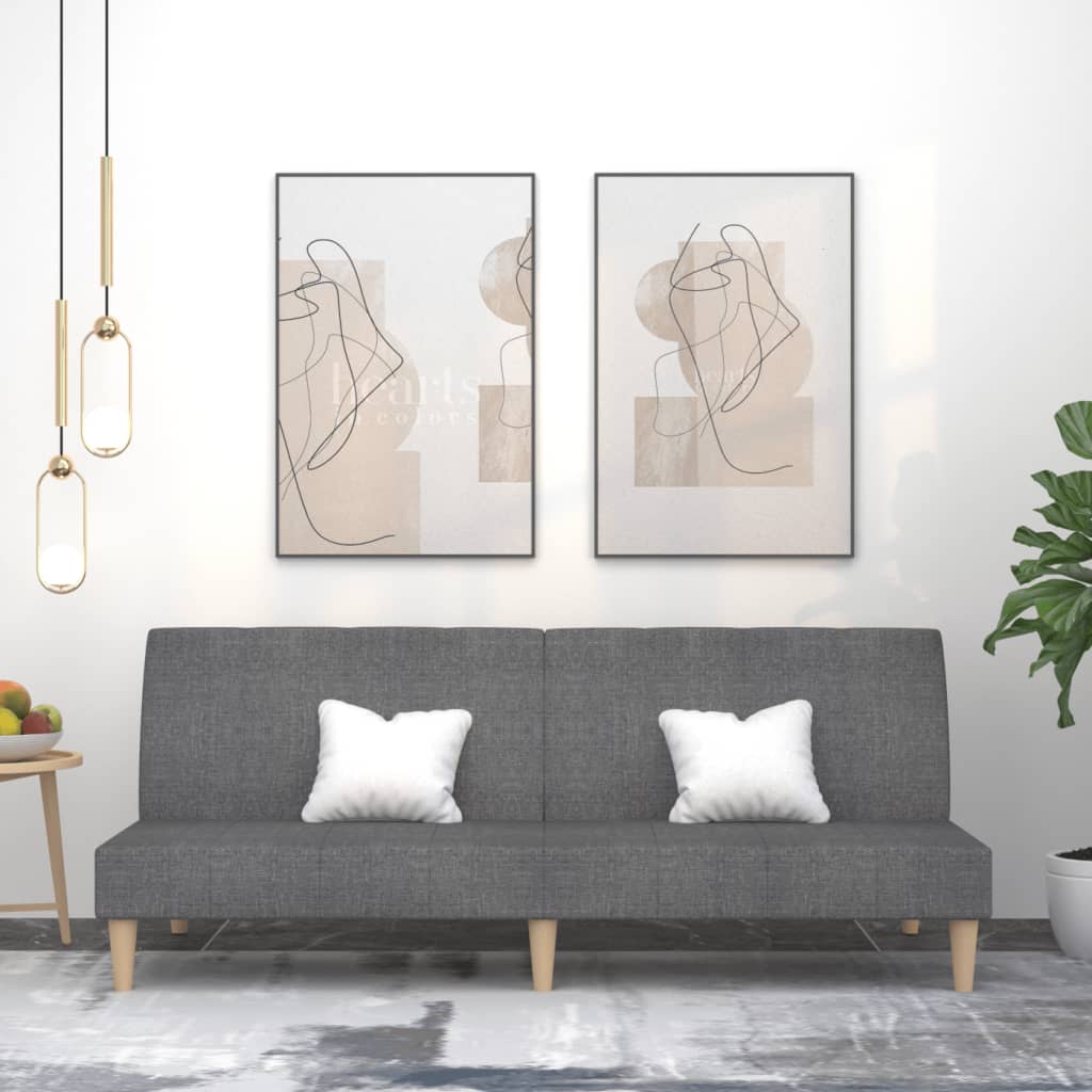 Canapé-Lit 2 Places avec 2 Oreillers – Pratique, Confortable et Élégant