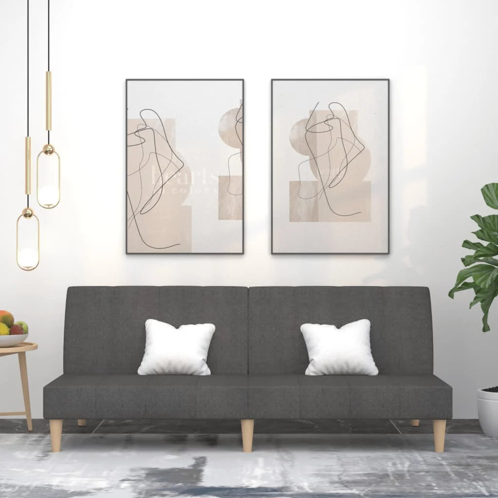 Canapé-Lit 2 Places avec 2 Oreillers – Pratique, Confortable et Élégant
