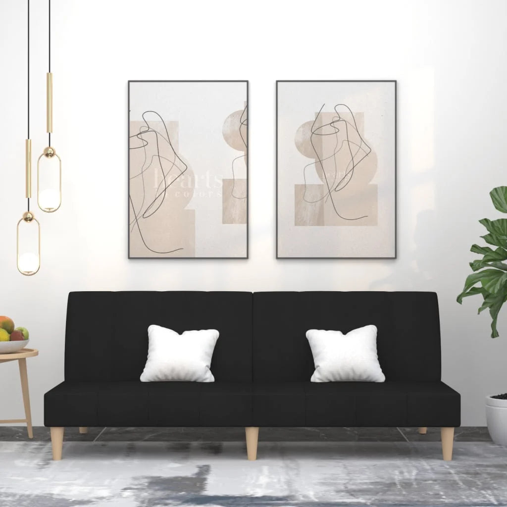 Canapé-Lit 2 Places avec 2 Oreillers – Pratique, Confortable et Élégant