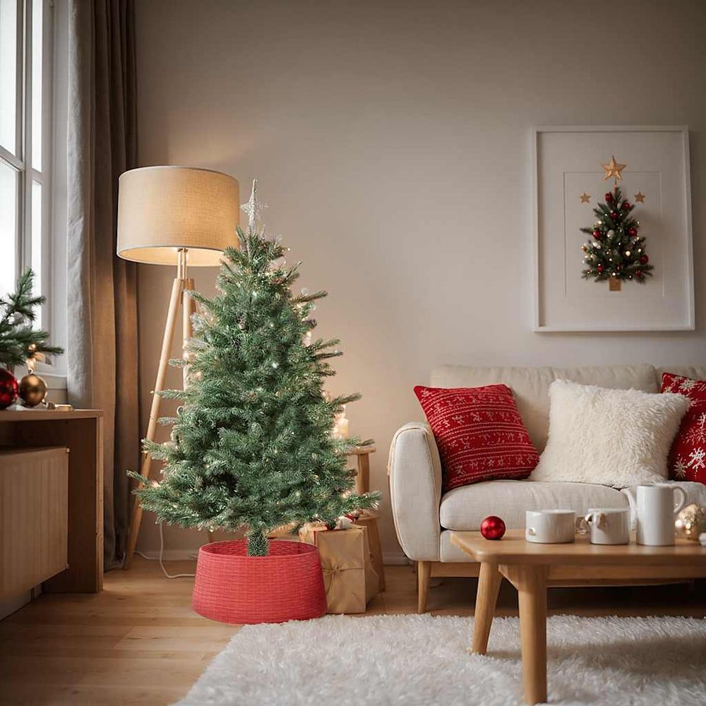 Jupe décorative pour pied de sapin de Noël