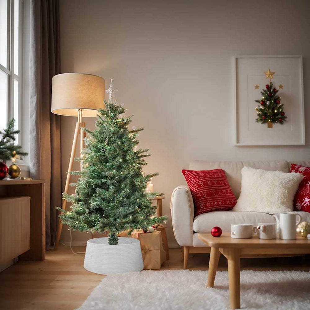 Cache-pied de sapin effet tressé – 56 ou 65 × 23 cm