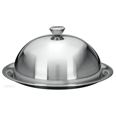 Plateau de Service avec Cloche en Acier Inoxydable