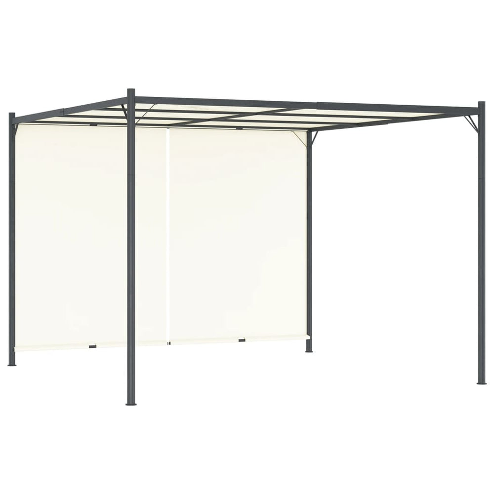 Pergola de Jardin avec Auvent Rétractable Taupe 3 × 3 m– Élégance et Confort sur Mesure