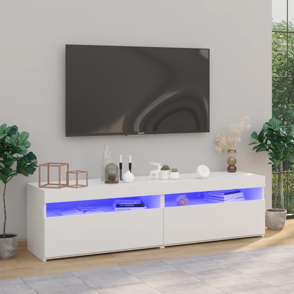 Meubles TV avec Lumières LED RVB – Finition magnifique