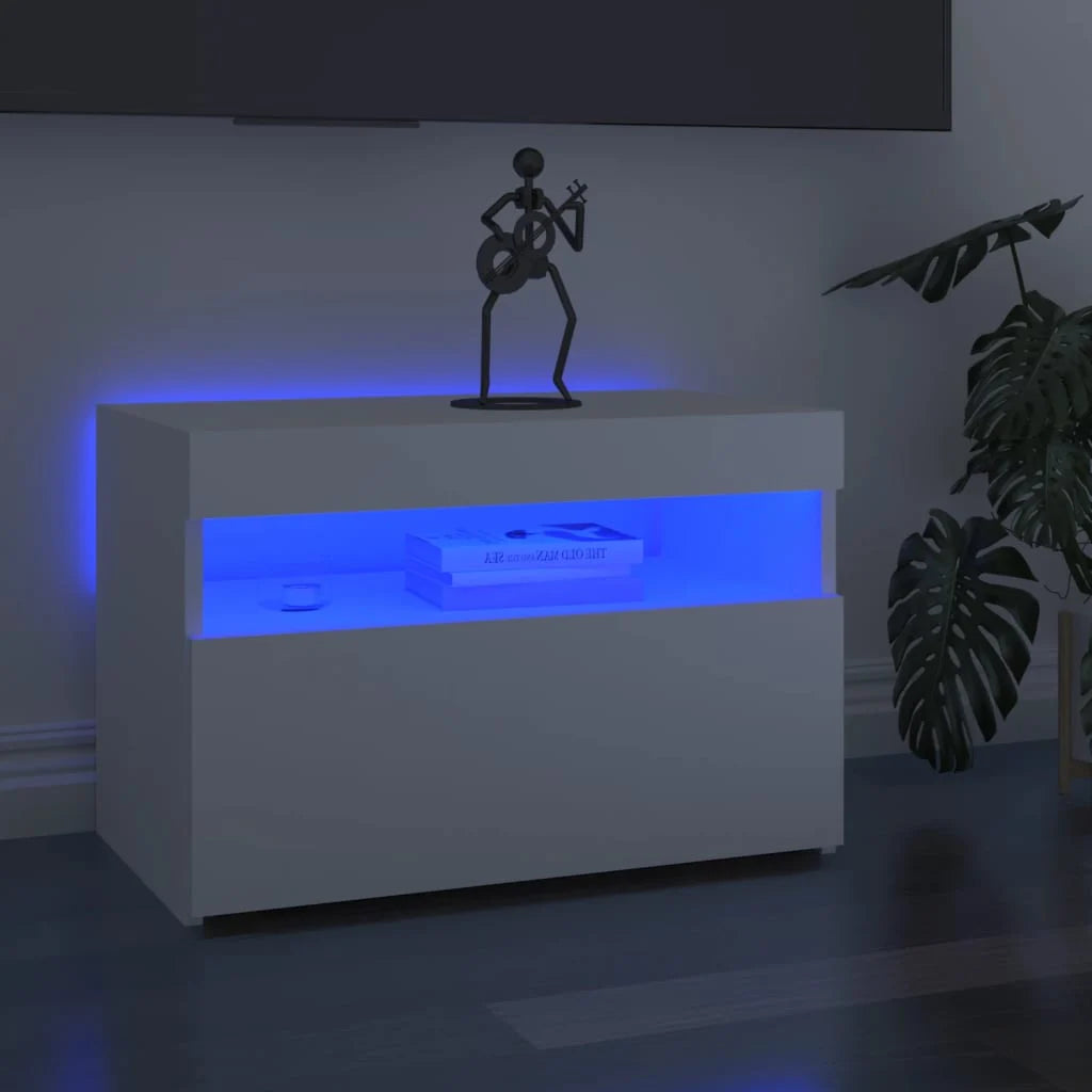 Meubles TV avec Lumières LED RVB – Finition magnifique