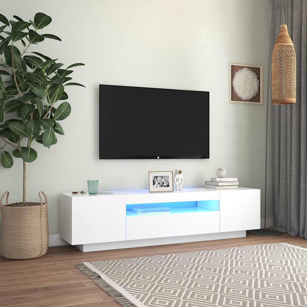 Meuble TV avec lumières LED