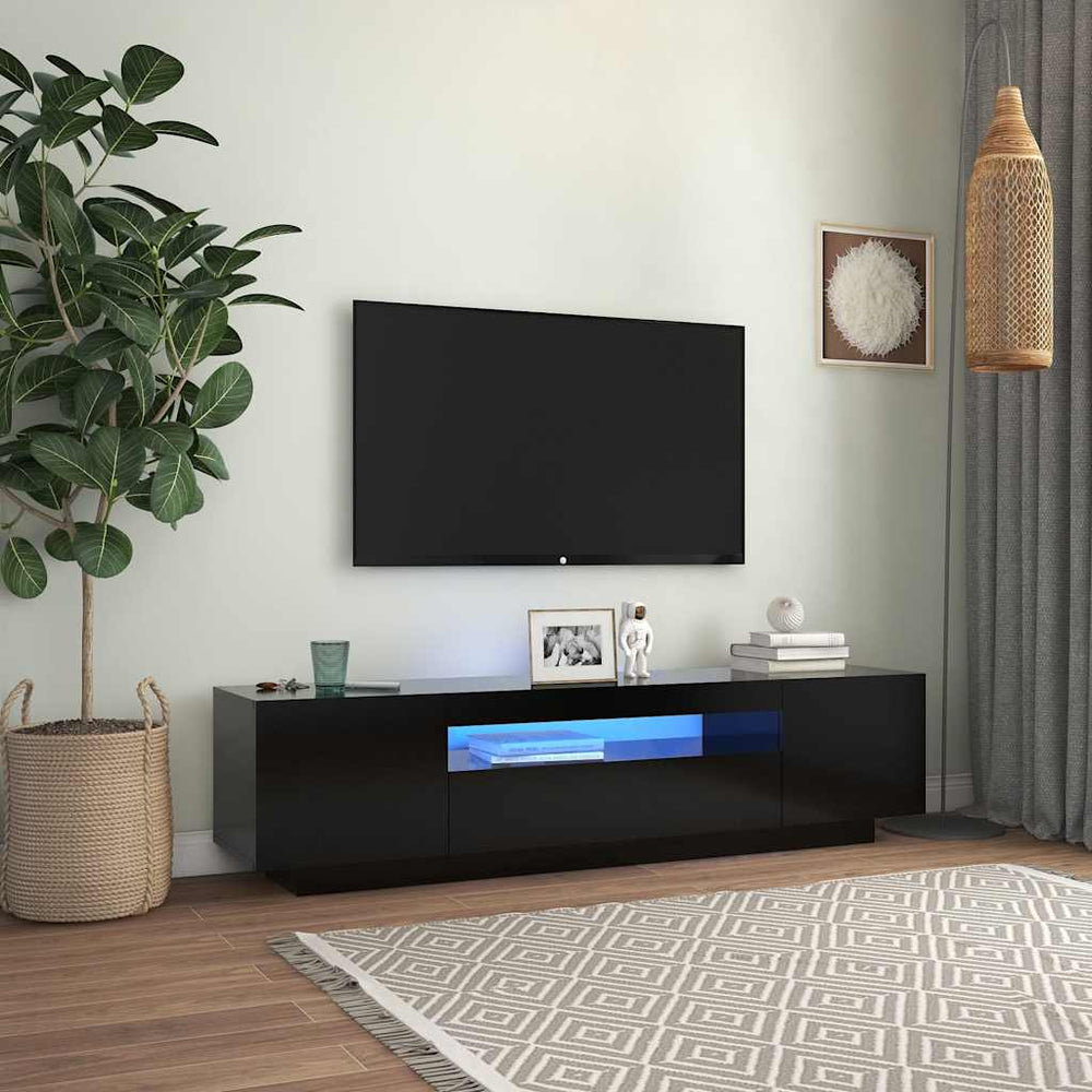 Meuble TV avec lumières LED