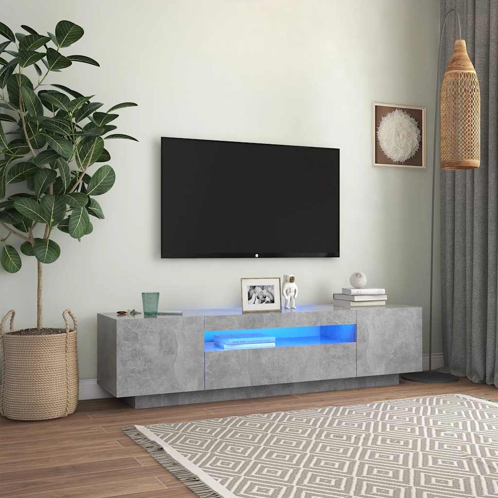 Meuble TV avec lumières LED
