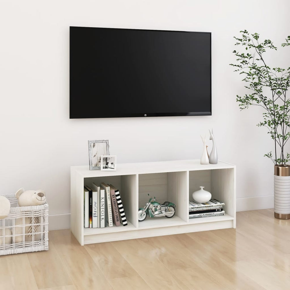 Meuble TV en Bois Massif – 104 cm