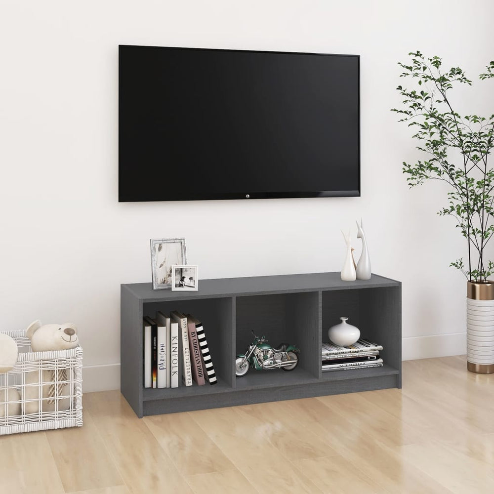 Meuble TV en Bois Massif – 104 cm