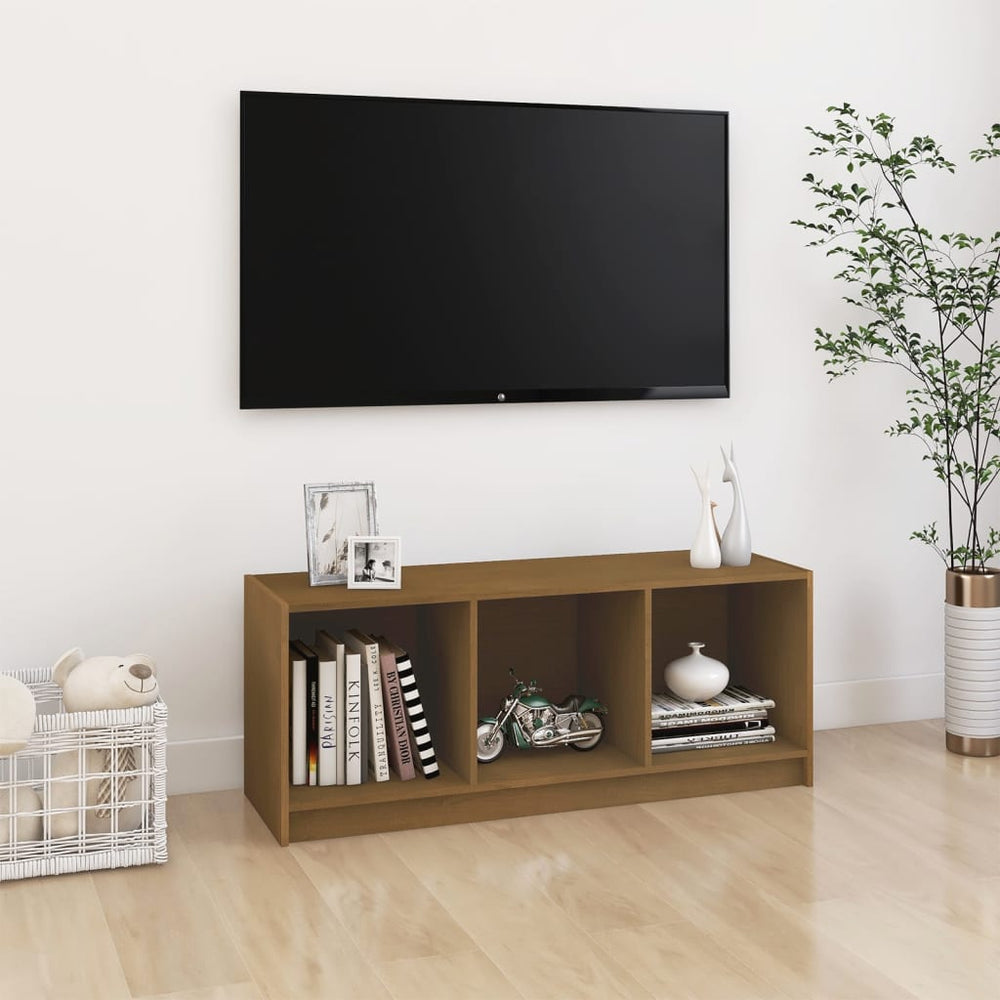 Meuble TV en Bois Massif – 104 cm