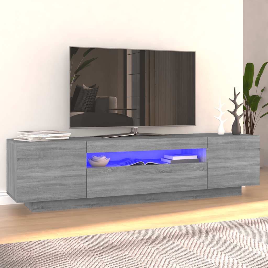 Meuble TV avec lumières LED