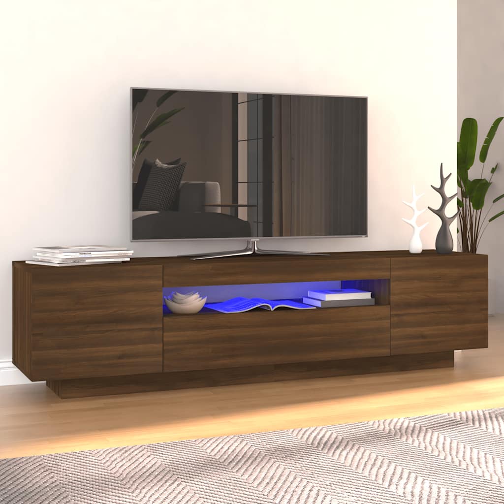 Meuble TV avec lumières LED