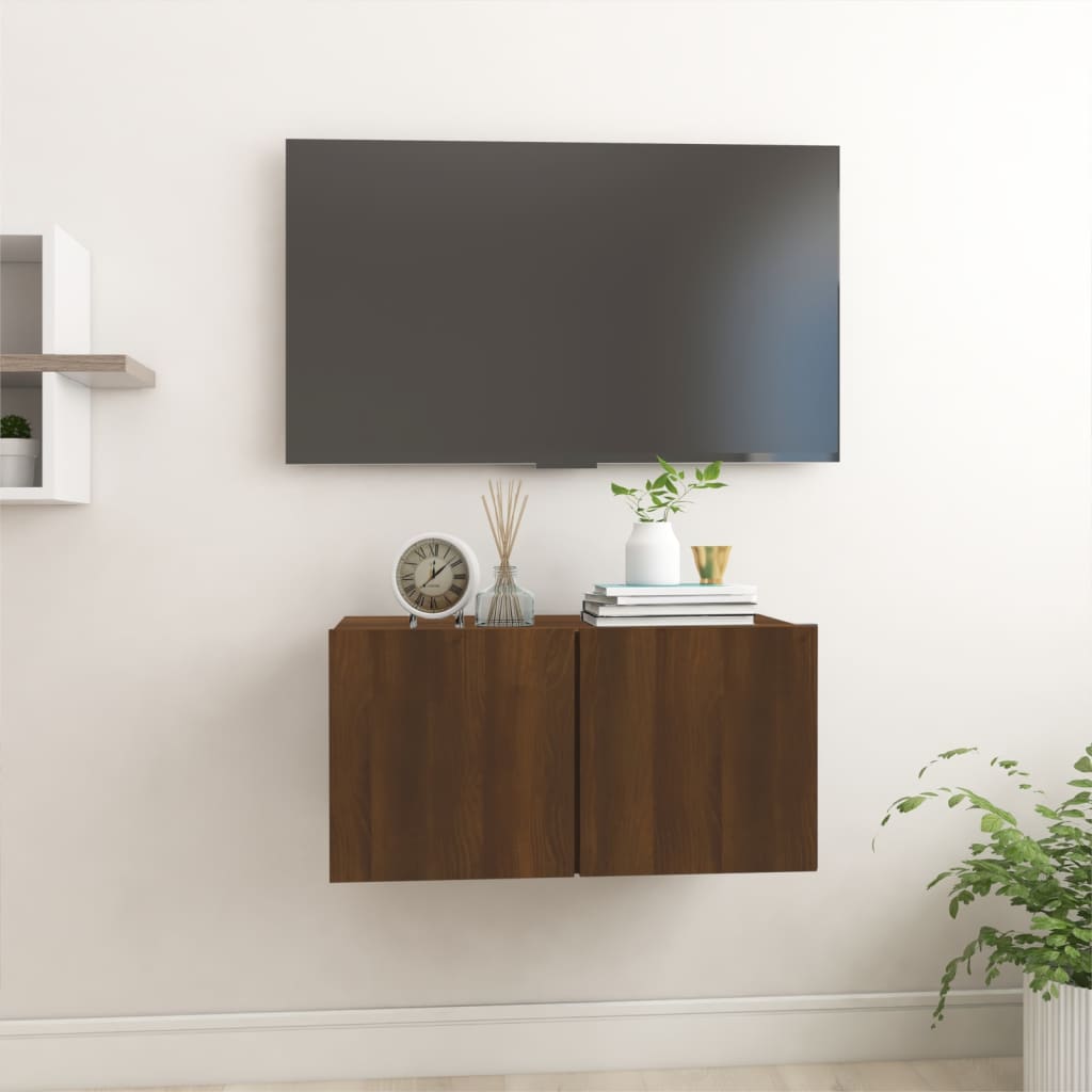 Meuble TV Style Rustique – Finition Vieux Bois