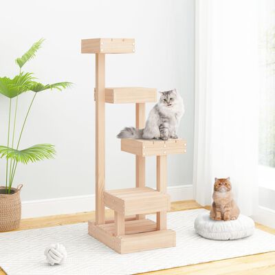 Arbre à Chat en Bois de Pin Massif