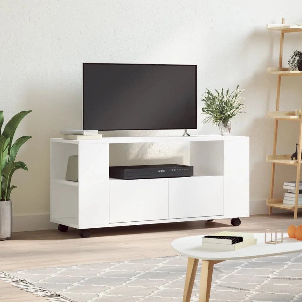 Meuble TV avec Roulettes – 102x34,5x43 cm – Finition Magnifique