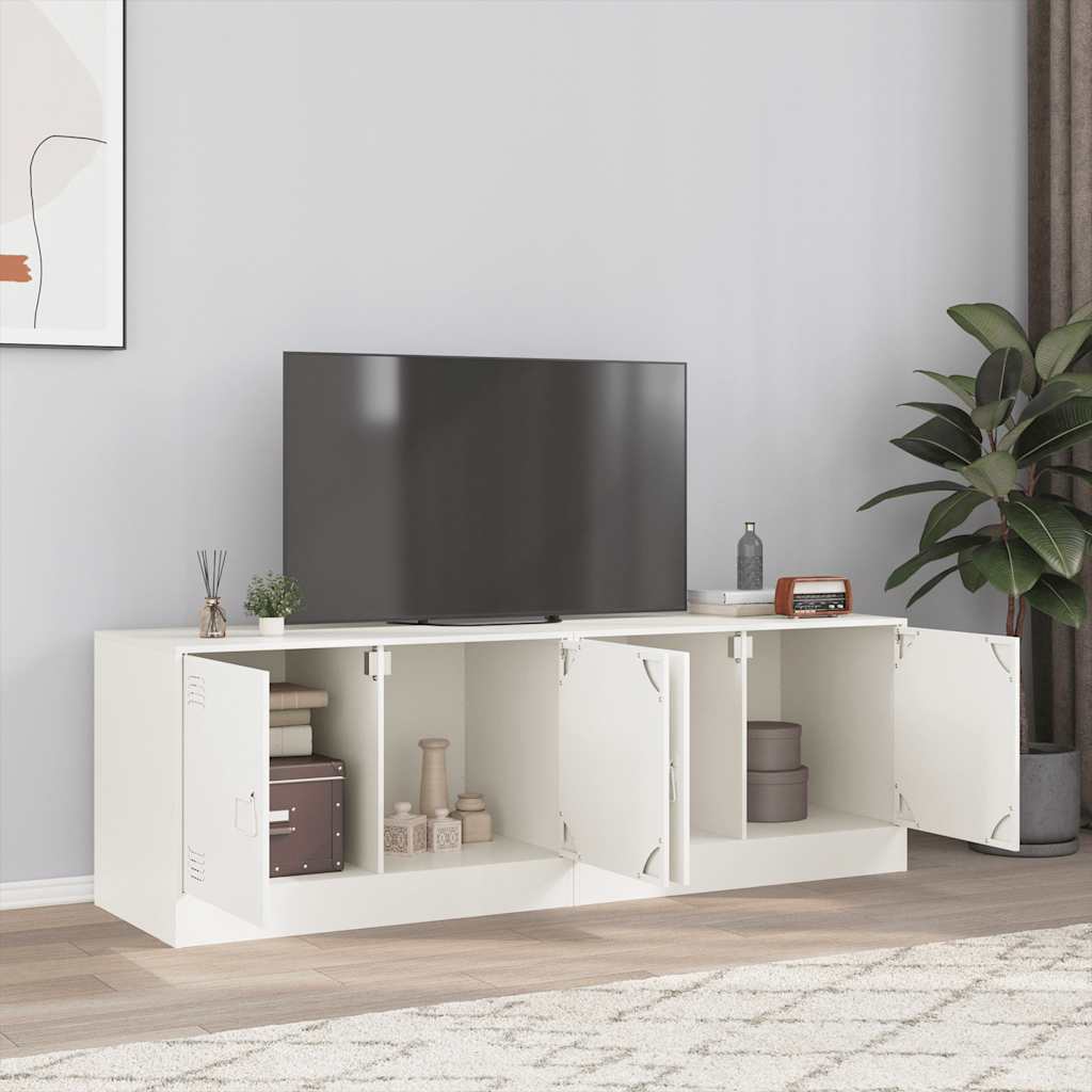 Meuble TV en Acier – 67x39x44 cm – Design Industriel et Compact