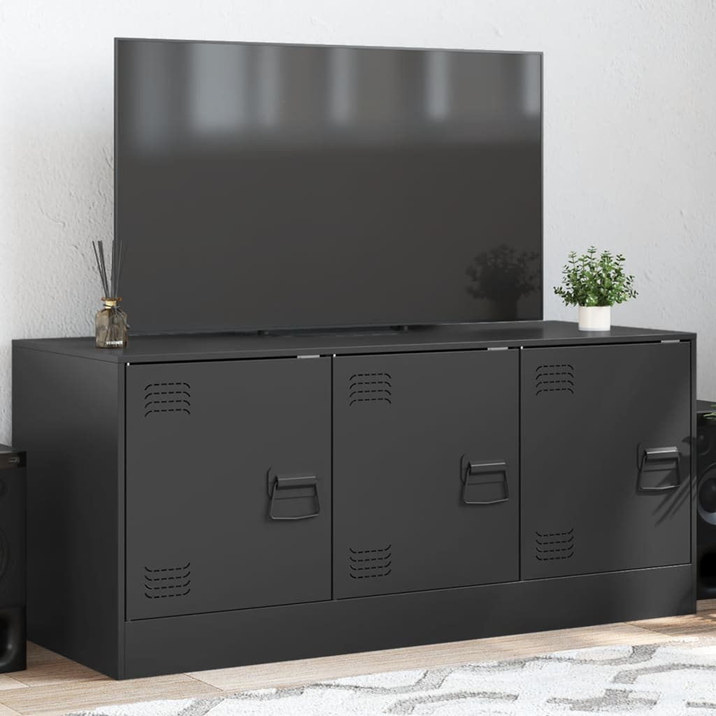 Meuble TV en Acier – 99x39x44 cm – Design Industriel Élégant