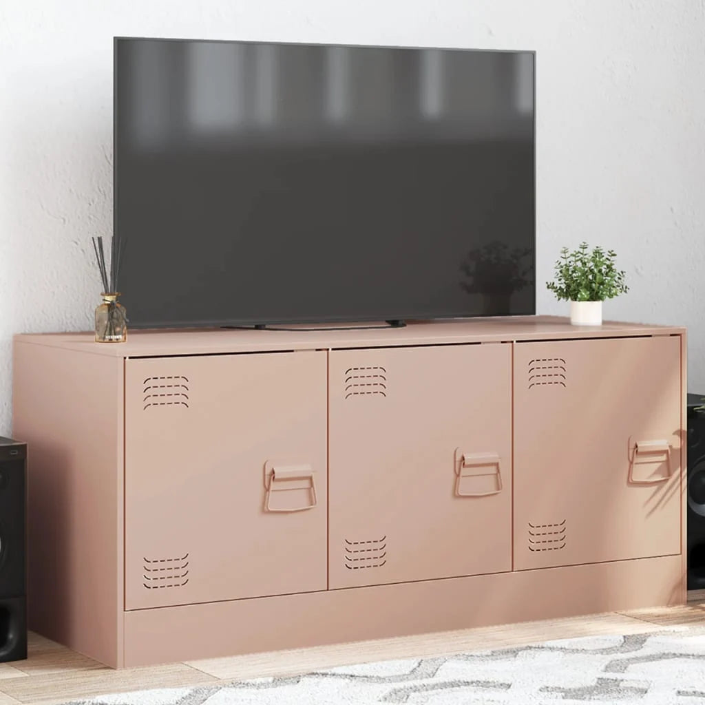 Meuble TV en Acier – 99x39x44 cm – Design Industriel Élégant
