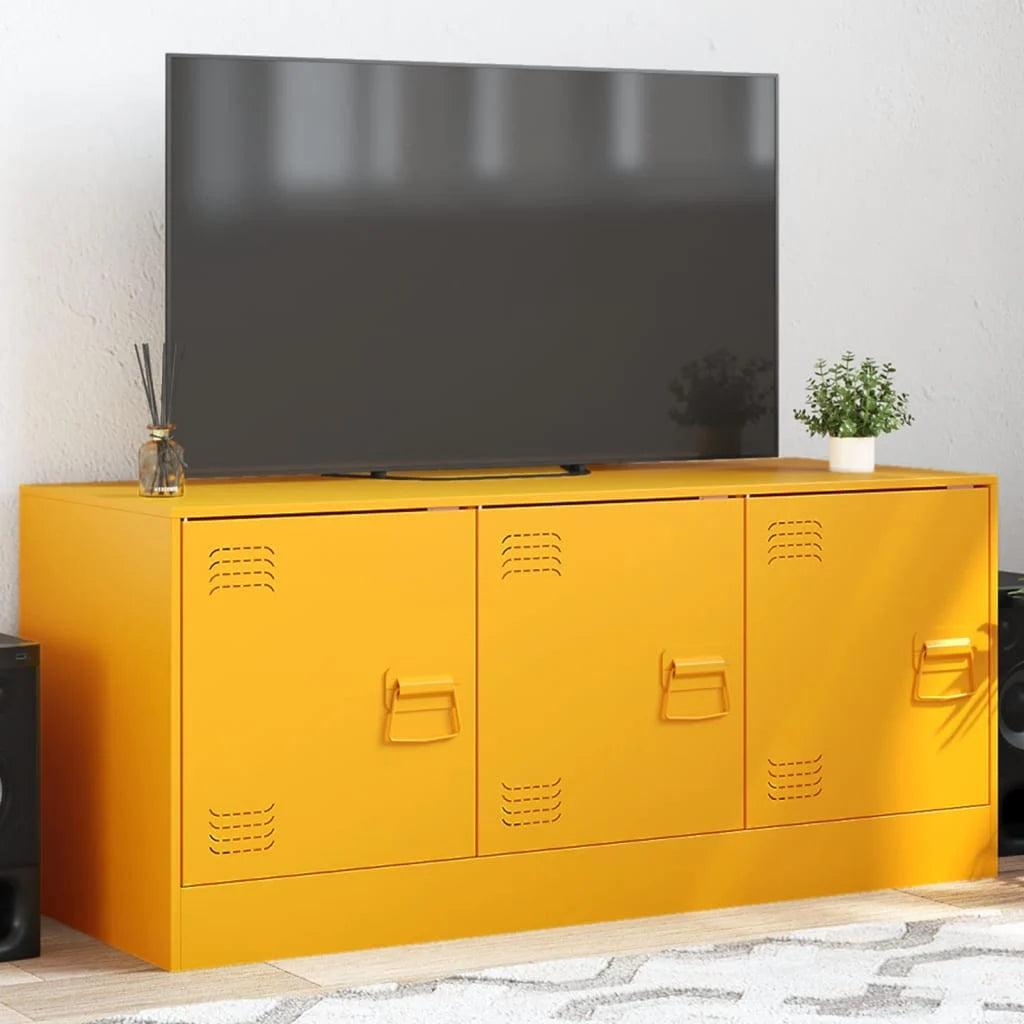 Meuble TV en Acier – 99x39x44 cm – Design Industriel Élégant